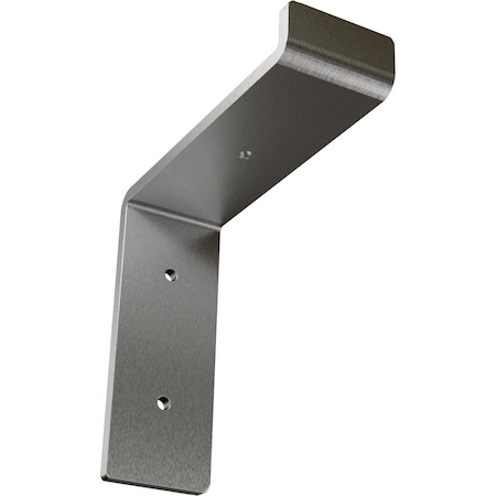 Ekena Millwork Steel Truss Shelf Bracket, Stainless Steel 2"W x 6"D x 6 1/4"H BKTM02X06X06TSSS